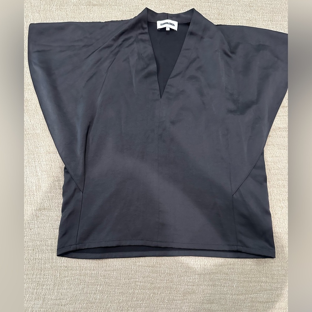 SAINTART Finn V-neck Charmeuse top